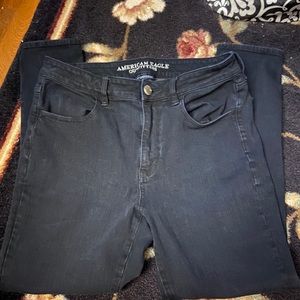 American Eagle black hi-rise jegging